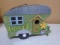 Wooden Galvinized Metal Roof Camper Bird House