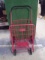 Large Red Fold Up Shopping Cart