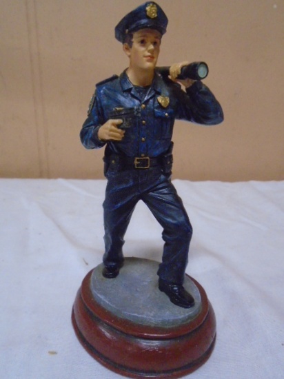 Vanmark Blue Hats of Bravery "Unknown Danger" Policeman Figurine