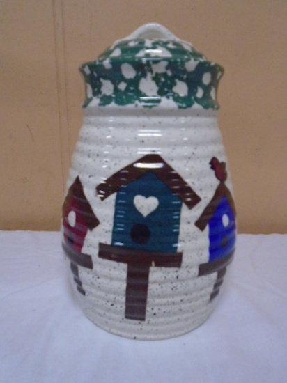 Cookie Jar w/ Bird Houses