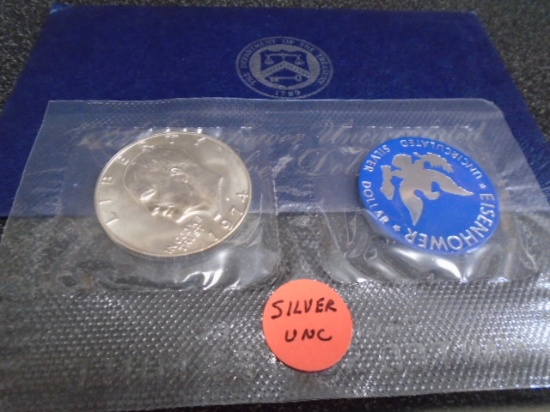1974 Eisenhower Unc Silver Dollar
