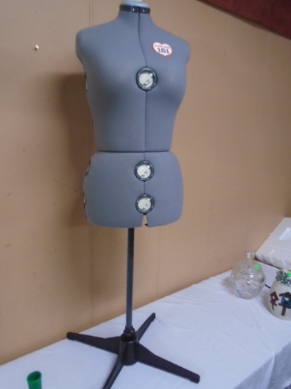 Singer 151 Gray Dress Form on Stand