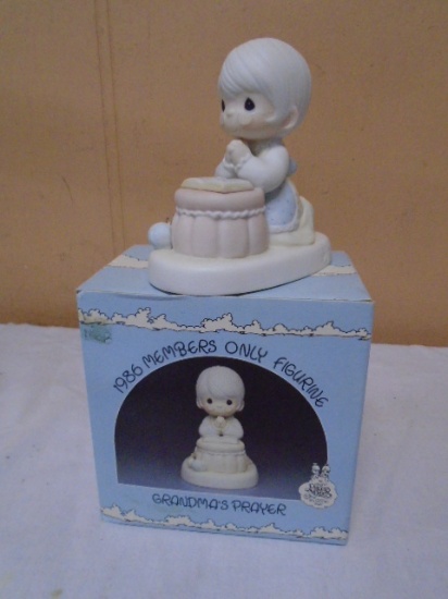 1986 Precious Moments Members Only "Grandma's Prayer" Figurine