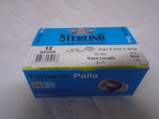 10 Round Box of Sterling Tornado Slug 12ga Shotgun Shells