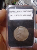 1962 D Mint Silver Franklin Half Dollar