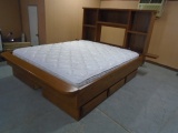 California King Size Bed w/ 6 Under Bed Drawers