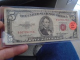 1953 5 Dollar Red Seal Note