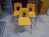 3pc Set of Children's Stacking Chairs