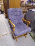 Wooden Side Accent Chair w/ Cushions