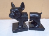 French Bull Dog Ceramic Bookend Set