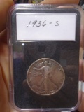 1936 S Mint Walking Liberty Half Dollar