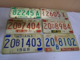 Group of 6 Vintage License Plates