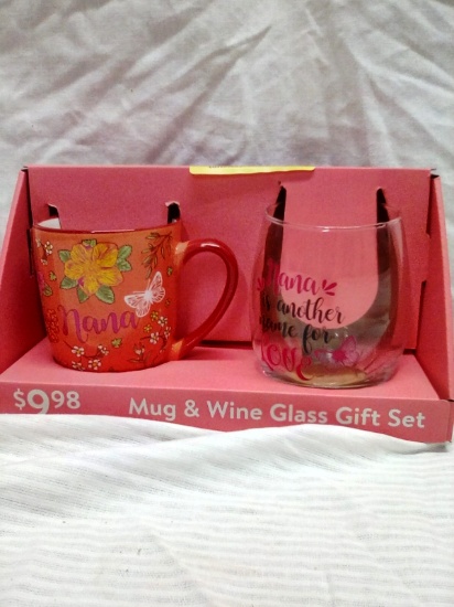 Nanna Mug & Wine Glass Set