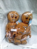 2 pack Plush gingerbread man