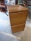 2 Drawer Rolling Wooden File Cabinet