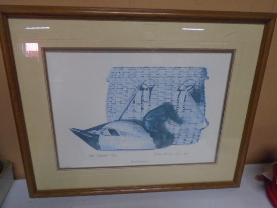 Framed Limited Edition "Fatal Attraction" Signed & Numbered Duck Print