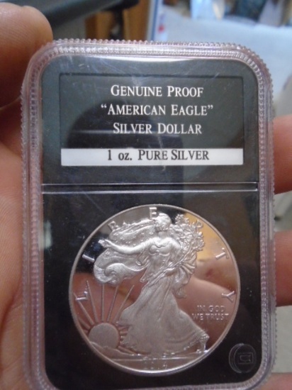 2014 1oz Pure Silver American Eagle Genuine Proof Silver Dollar