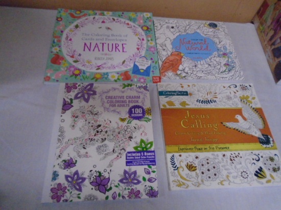 Group of 4 Adult Coloring Book