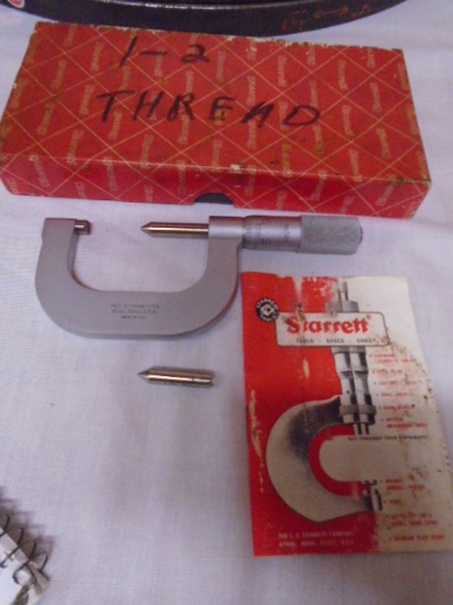 Starrett 1"-2" Screw Thread Micrometer