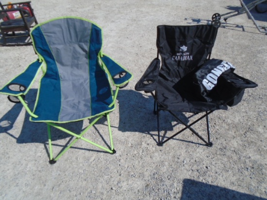 2 Folding Quad Camp Chairs