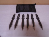 6pc Stainless Steel Throwing Knife Set