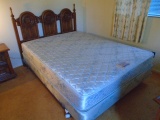 Queen Size Bed Complete w/ Sealy Mattress Set