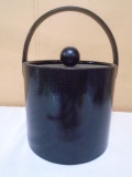 Vintage Black Insulated Ice Bucket