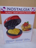 Nostalgia My Mini Heart Waffle Maker
