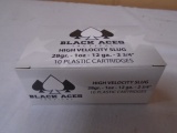 10 Round Box of Black Aces Tactical 12ga High Velocity Slugs