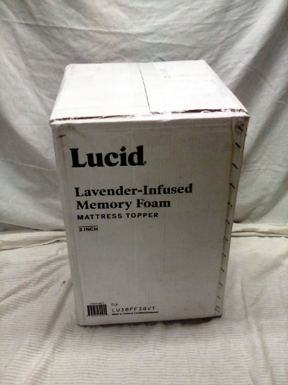 Lucid 3" Full Size Lavender Infused Memory Foam Mattress Topper