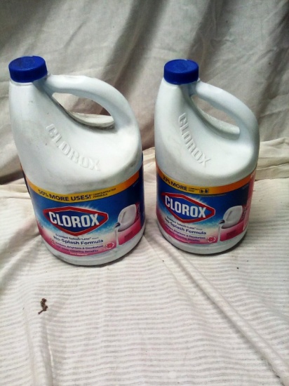 Clorox No Splash Formula Qty. 1 @3.66 Qt and 1 @2.41 Qt Bottles
