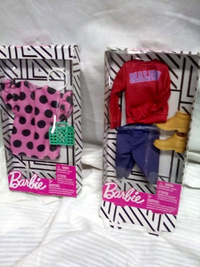 Qty. 2 Packs of Barbie Clothes