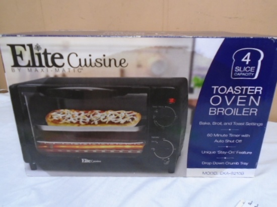 Elite Cuisine 4 Slice Toaster Oven