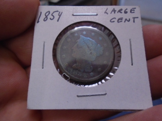1854 Large Cen Piece
