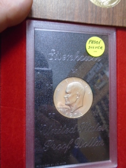 1974 Eisenhower Proof Silver Dollar