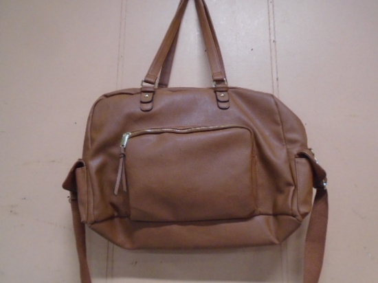 Like New Brown Leather Bag w/Shoulder Strap