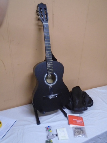 30 Inch Classical Acoustic Guitar w/Stand and Accessories