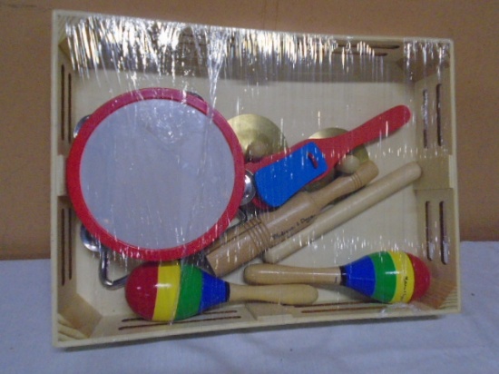 10 Pc. Meissa and Doug percussion Music Instrument Set
