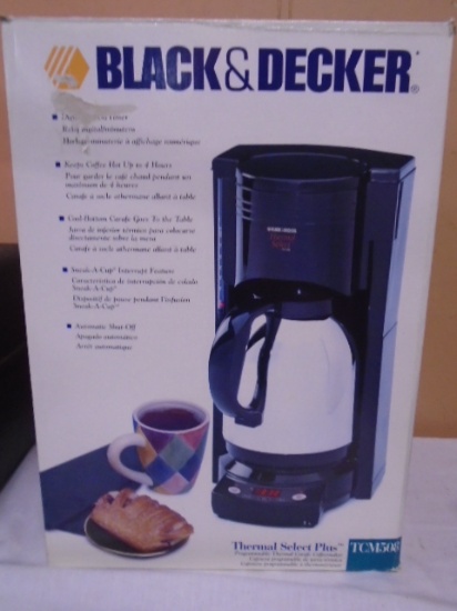 Black & Decker Therma Select Plus Programmable Thermal Carafe Coffee Maker
