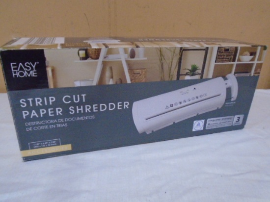 Easy Home Strip Cut Paper Shredder