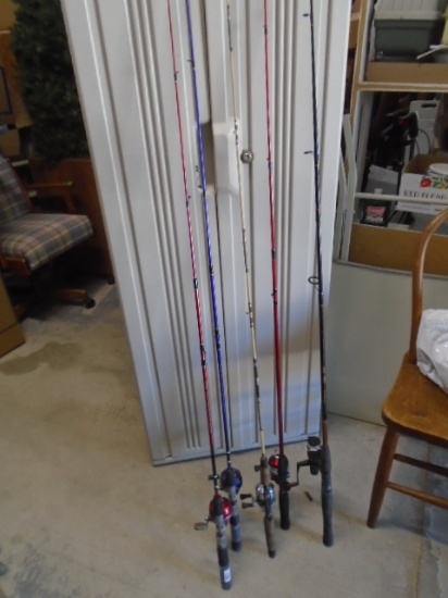 5pc Group of Rod & Reels