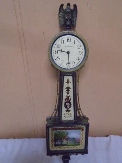 Antique Walham Banjo Clock