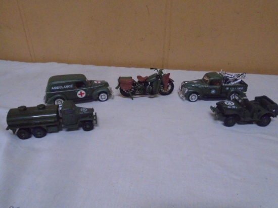 5pc Group of Die Cast US Army Vehicles