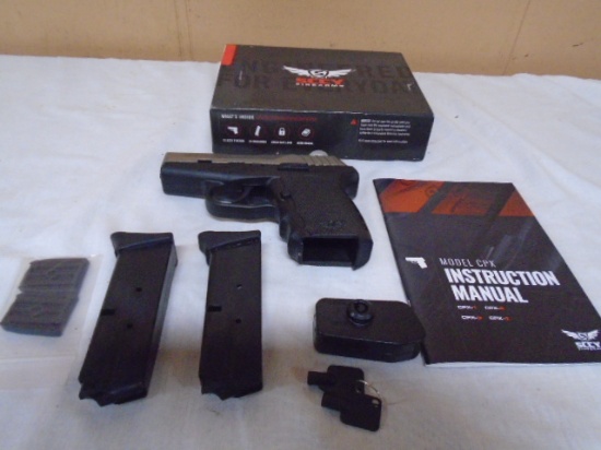 SCCY Firearms Model CPX-2TT 9mm Pistol (In box w/ 2 Magazines-Lock-Manual)