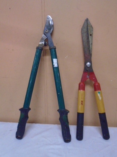 Ace Hedge Trimmers & Set of Loppers