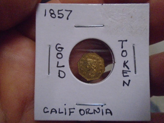 1857 California Gold Token