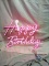 Hanging Neon Happy Birthday Sign