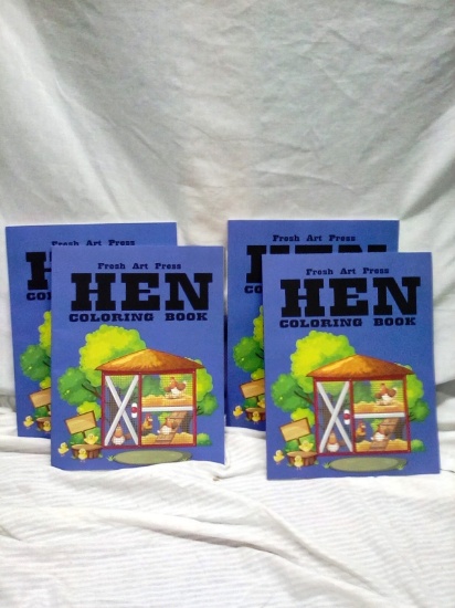 Qty. 4 HEN Coloring Books