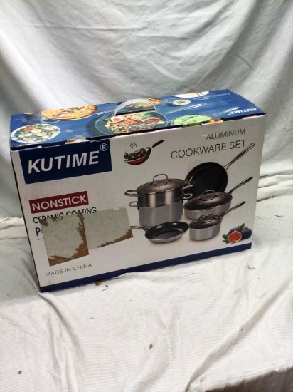 13 Piece Kutime Aluminum Non-Stick Cookware Set