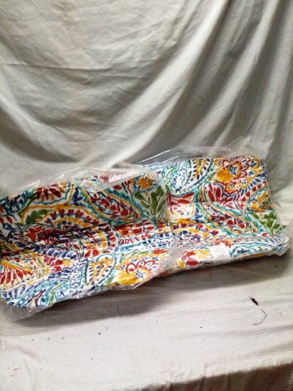 Pair of Paisley Indoor/Outdoor Seat Cushions